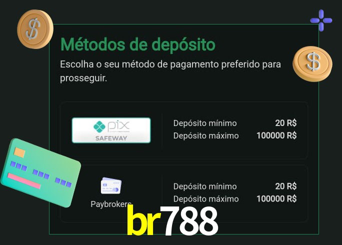 O cassino br788 oferece uma grande variedade de métodos de pagamento